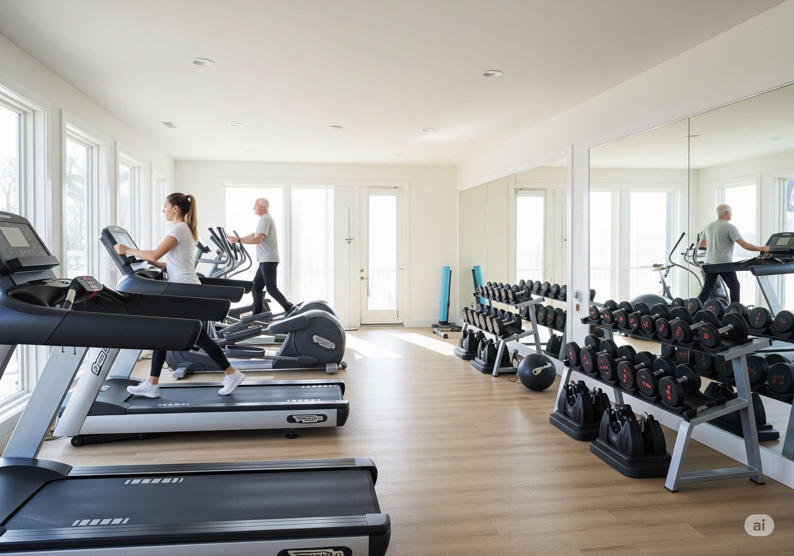 Indiabulls Heights fully equipped fitness center and gymnasium