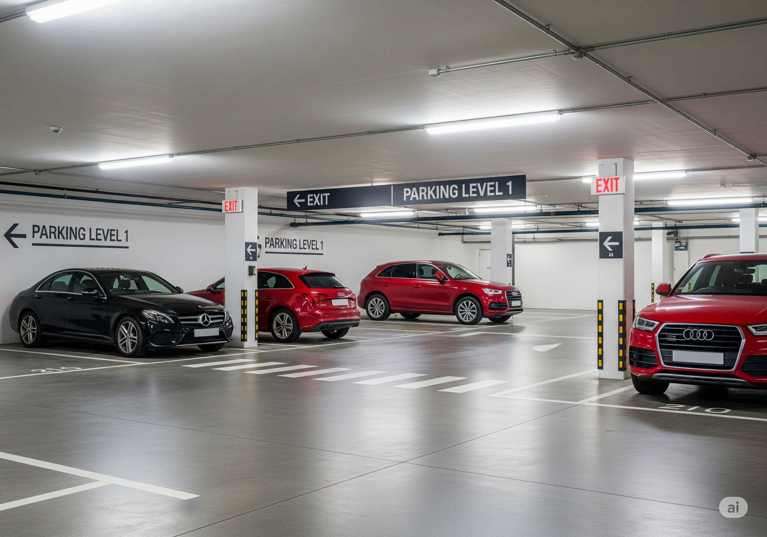 Indiabulls Heights covered parking facilities for residents